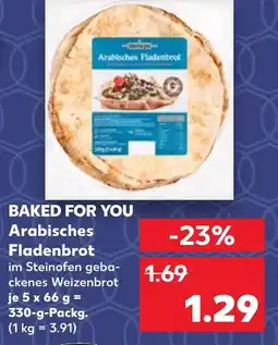 Kaufland Baked for you arabisches fladenbrot Angebot