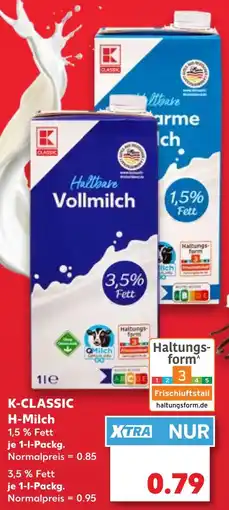 Kaufland K-classic h-milch 1,5% fett Angebot
