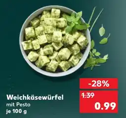 Kaufland Weichkäsewürfel mit pesto Angebot