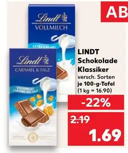 Kaufland Lindt vollmilch Angebot