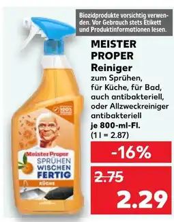 Kaufland Meister proper reiniger Angebot
