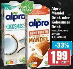 AEZ Alpro Mandel Drink oder Kokosnuss Drink Angebot