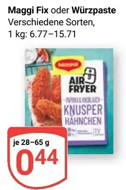 Globus Maggi Fix oder Würzpaste Angebot