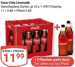 Globus Coca-Cola Limonade Angebot