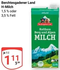 Globus Berchtesgadener Land H-Milch Angebot