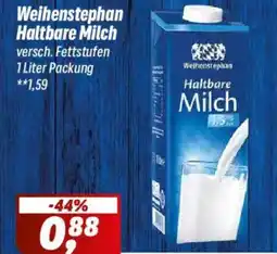 Simmel Weihenstephan Haltbare Milch Angebot