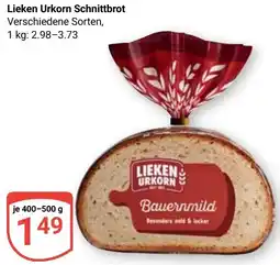 Globus Lieken Urkorn Schnittbrot Angebot
