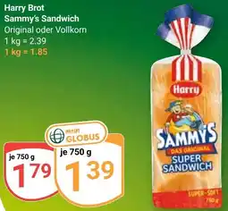 Globus Harry Brot Sammy's Sandwich Angebot