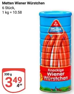 Globus Metten Wiener Würstchen Angebot