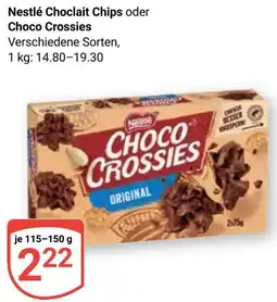 Globus Nestlé Choclait Chips oder Choco Crossies Angebot