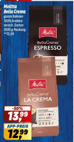 Simmel Melitta Bella Crema Angebot