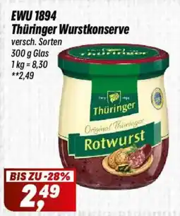 Simmel EWU 1894 Thüringer Wurstkonserve Angebot
