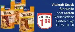Globus Vitakraft Snack für Hunde oder Katzen Angebot