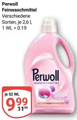 Globus Perwoll Feinwaschmittel Angebot