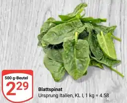 Globus Blattspinat Angebot