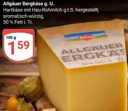 Globus Allgäuer Bergkäse g. U. Angebot