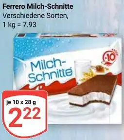 Globus Ferrero Milch-Schnitte Angebot