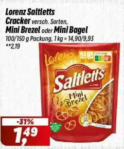 Simmel Lorenz Saltletts Cracker, Mini Brezel oder Mini Bagel Angebot