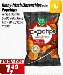 Simmel funny-frisch Linsenchips oder Popchips Angebot