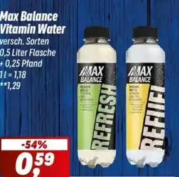 Simmel Max Balance Vitamin Water Angebot