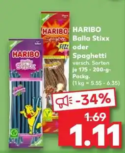 Kaufland HARIBO Balla Stixx oder Spaghetti Angebot