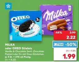 Kaufland MILKA oder OREO Stieleis Angebot