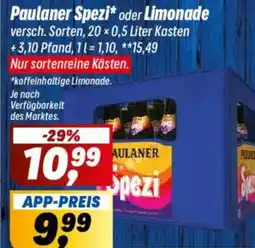 Simmel Paulaner Spezi oder Limonade Angebot
