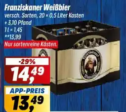 Simmel Franziskaner Weißbier Angebot