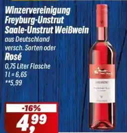 Simmel Winzervereinigung Freyburg-Unstrut Saale-Unstrut Weißwein oder Rosé Angebot