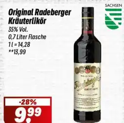 Simmel Original Radeberger Kräuterlikör Angebot