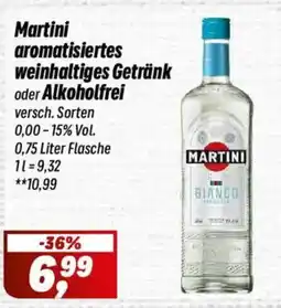 Simmel Martini aromatisiertes weinhaltiges Getränk oder Alkoholfrei Angebot