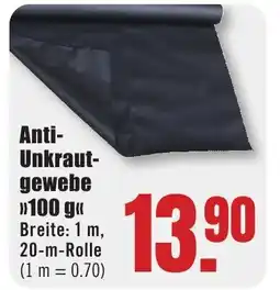 B1 Discount Baumarkt Anti- Unkraut- gewebe »100 g" Angebot