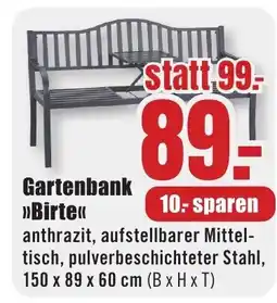 B1 Discount Baumarkt Gartenbank >>Birte<< Angebot