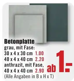 B1 Discount Baumarkt Betonplatte Angebot