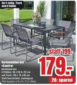 B1 Discount Baumarkt Gartenmöbel-Set >>Samira«< Angebot