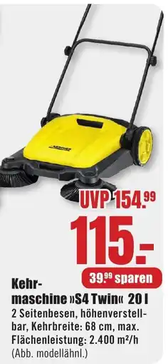 B1 Discount Baumarkt KÄRCHER Kehrmaschine >>S4 Twin<< Angebot