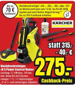 B1 Discount Baumarkt KÄRCHER Hochdruckreiniger >>K 5 Power Control Home<< Angebot