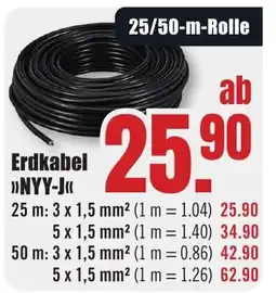 B1 Discount Baumarkt Erdkabel >>NYY-J«< Angebot