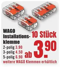 B1 Discount Baumarkt WAGO Installations- klemme Angebot