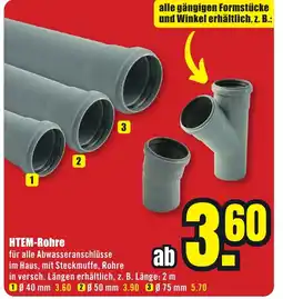 B1 Discount Baumarkt HTEM-Rohre Angebot