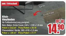 B1 Discount Baumarkt Klick- Vinylboden Angebot