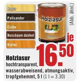 B1 Discount Baumarkt Holzlasur Angebot