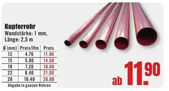 B1 Discount Baumarkt Kupferrohr Angebot