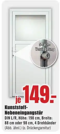 B1 Discount Baumarkt Kunststoff- Nebeneingangstür Angebot