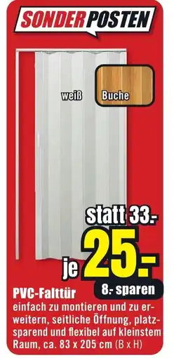 B1 Discount Baumarkt PVC-Falttür Angebot