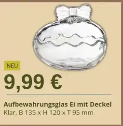 Depot Aufbewahrungsglas Ei mit Deckel Angebot