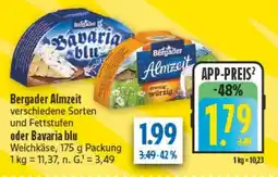 diska Bergader Almzeit oder Bavaria blu Weichkäse Angebot
