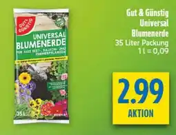 diska Gut & Günstig Universal Blumenerde Angebot