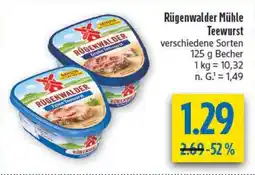 diska Rügenwalder Mühle Teewurst Angebot