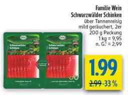 diska Familie Wein Schwarzwälder Schinken Angebot